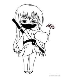 Save or print them, share with your family! Ninja Coloring Pages Cute Ninja Girl Coloring4free Coloring4free Com