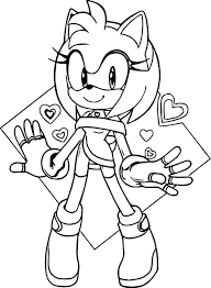Cool Zealous Amy Rose Coloring Page Rose Coloring Pages Monster Coloring Pages Sailor Moon Coloring Pages