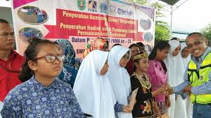 Anugrah parmindo lestari jakarta industrial estate pulogadung jl. 15 Pelajar Smpn 4 Sangatta Terima Beasiswa Pt Pama Tribun Kaltim