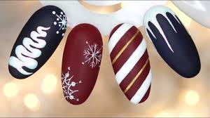 4 Easy Winter Nail Ideas Nail Art 4 Latwe Swiateczne Pomysly