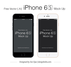 Background is customizable so change it with. Free Vector Apple Iphone 6s Mockup In Ai Eps Format