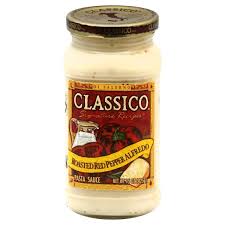 Classico Di Salerno Pasta Sauce Roasted Red Pepper Alfredo