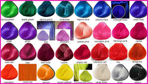 Purple Hair Dye Color Chart 523313 Semi Permanent Hair Color
