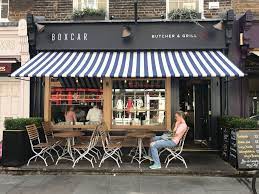 Traditional Striped Awning By Morco Cafe Design Cafe Interior Design Cafe Shop Design