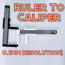 We've tried to make this. Ruler To Caliper 0 1mm Resolution 3d Printed Left Handed Version Included 6 Steps With Pictures Instructables