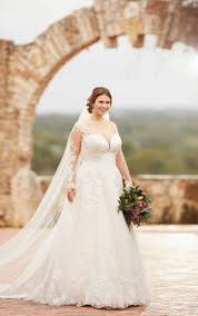 Decadent Lace Sleeved Wedding Dress Plus Wedding Dresses Perfect Wedding Dress Sleeved Wedding