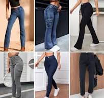 High Quality Basic Casual Women's Jeans Wholesale Fancy Pants from China