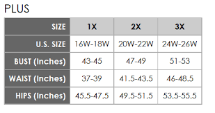 Westbound Plus Size Chart Via Dillards Size Chart Plus