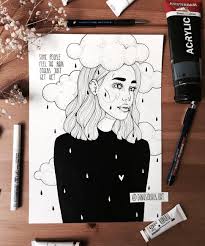 Some People Feel The Rain Others Just Get Wet Meaning In Urdu Dina Artist On Instagram Some People Feel The Rain Others Just Get Wet Whats The Meaning Of Th Art Art Journal Inspiration Art Sketchbook