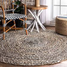 Find expandable round dining table at macy's. Natural And Black Finch Round Area Rug 8 Ft Kirklands