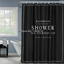 If you don't have an enclosed shower, a shower rod is essential to keep water in the shower. Happy Tree Polyester White Black Bath Curtain Waterproof Shower Curtain Thicken Fabric Bathroom Curtain Size 180x180cm Curtains Waterproof Waterproof Shower Curtainshower Curtain Aliexpress