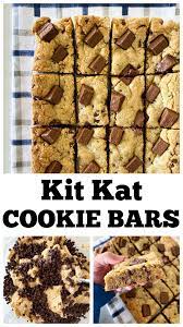 Kit Kat Cookie Bars Recipe Kit Kat Cookies Kit Kat Dessert Cookie Bars
