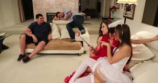 Devil vs angel. Celeste Star and her horny girlfriend kissing