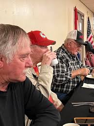 Those attending today Sherwin Maness, Harold Brand, Jerry Hall, David Hall,  T-bird, Gary Thurlo, Arnie Gripka, and Mr. Rick Fether.