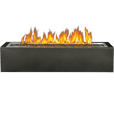 The handcrafted aluminum table frame is designed with durability in mind, and the topaz crystaline glass ember bed adds to the beauty of the fire. Napoleon Linear Gas Patioflame Fire Pit Sylvane