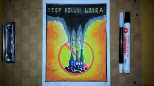 Selain menjadi sarana kebutuhan manusia, air juga menjadi tempat makhluk hidup jenis hewan atau tanaman berkembang. Cara Membuat Poster Lingkungan Sehat Stop Polusi Udara Stop Air Pollution Youtube