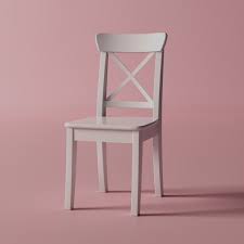 Für erhöhte stabilität die schrauben etwa 2 wochen nach der montage und bei bedarf erneut anziehen. Ikea Ingolf Stuhl Weiss 3d Modell Turbosquid 1564877
