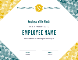 A sample of the employee of the year letter. 10 Employee Of The Month Templates Your Employees Will Love