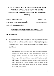 Kes disiasat mengikut seksyen 12(2) akta dadah berbahaya 1952 dan seksyen 15 (1)(a) akta sama. 39b Coa Pp V Khairol Anuar Bin Zakaria Sumb 39b2a In The Court Of Appeal Of Putrajaya Malaysia Criminal Appeal No 05 Sh 589 12 Criminal Trial Kota Bharu Studocu