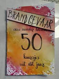 Pin Van Ilse Kieftenbeld Op Ma 50 Kaarten Maken 50 Jaar 50ste Verjaardagskaarten Verjaardag Kaarten