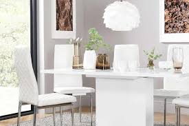 Montibello white marble 40 round 3 piece counter set. White Dining Sets Dining Tables Chairs Furniture And Choice