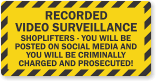 In stock and ready to ship. Video Surveillance Shoplifters Will Be Prosecuted Sign Sku S2 4173