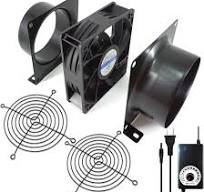 4" Axial Exhaust Fan, 3000RPM 120mm DC12V Dual Ball Bearings Air Exhaust  Fume Smoke Extractor Fan Kit for DIY Soldering, 3D Laser, Paint Booth (4"  ...