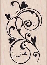Hero Arts Wood Mounted Rubber Stamp Heart Flourish By Hero Arts Http Www Amazon Com Dp B001nw6kq2 Ref Cm Sw R Pi Dp Swirls Stencil Patterns Wooden Stamps