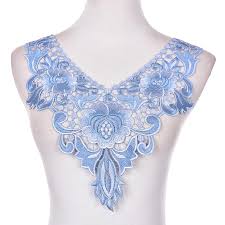 #4 inovasi bordir tempel pada baju bordir wanita dan baju seragam. 7 Gaya Potongan Kain Kerah Renda Bunga Diy Bordir Kerah Garis Leher Applique Kerajinan Jahit Buku Tempel Tali Sepatu Aliexpress