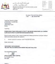 Surat persetujuan pindah sekolah via www.slideshare.net. Permohonan Tanah Gantian Pt1600 Lot 2530 Tinggal Kenangan