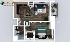 Jun 02, 2014 · as one of the most common types of homes or apartments available, two bedroom spaces give just enough space for efficiency yet offer more comfort than a smaller one bedroom or studio. Artstation New Style One Bedroom Apartment 3d Floor Plan Design By Architectural Studio Dallas Usa Yantram Architectural Design Studio