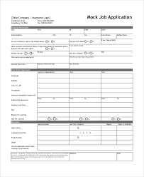 A standardized employment application form helps you learn about applicants, maintain better personnel files and compare candidates, as information is entered in the same template. Free 7 Sample Job Application Forms In Ms Word Pdf