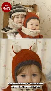 12 Free Adorable Fox Hats Knitting Patterns For Kids and Adults