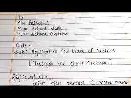Campus • this application form should be submitted before the commencement of the term in which i wish to commence my leave of absence. Application For Leave Of Absence In School Write Application For Leave Of Absence To Principal Youtube