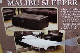Costco Synergy Malibu Twin Sleeper Ottoman Sleeper Ottoman Guest Room Bed Ottoman