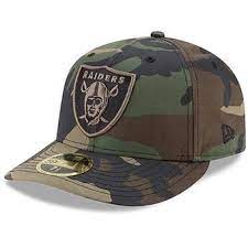 Oakland Raiders New Era Woodland Camo Low Profile 59fifty Fitted Hat Woodland Camo Fitted Hats Hats For Men