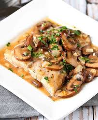 Filets De Poisson A La Creme Et Champignons Recette Ww Plat Principal Recette Poisson Facile Repas Poisson Recettes De Cuisine