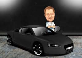 Gangster Car Autos Und Motorrader Karikatur Autos