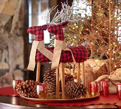 Black And Red Checkered Christmas Decorations Fabric Reindeer Pottery Barn Christmas Christmas Decorations Silver Christmas Decorations