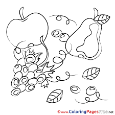 Free vegetables and fruits coloring pages to print for kids. Berries Download Printable Coloring Pages