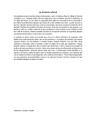Un 24 de marzo de 1986, la historia oficial se convertía en la primer película latinoamericana en ganar un oscar. La Historia Oficial Resumen