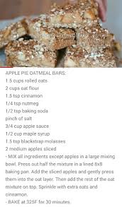 Apple Pie Oatmeal Bars Maddie Lymburner Apple Pie Oatmeal Oatmeal Bars Oatmeal Breakfast Bars