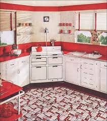 1937 Sealex Red White Kitchen Retro Kitchen Red And White Kitchen Vintage Kitchen