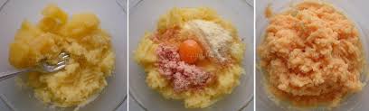 Cari ragazzi, oggi ho voluto preparare degli giambonetti di pollo, cioè delle cosce di pollo, al forno con fonduta di taleggio allo zafferano e patate arrost. Rosette Di Patate E Prosciutto Pane E Gianduia