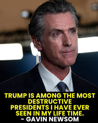 Gavin Newsom Labels Trump Most Destructive California Governor Gavin Newsom  called President Donald Trump one of the most destructive presidents and  human beings in his lifetime during a video interview