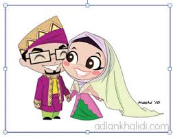 Lukisan kartun comel ini ada versi percuma. Gambar Kartun Kahwin Png 2 Png Image
