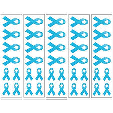 The tattoos are permanent and won't wash off. Amazon Com 40 Light Blue Ribbon Temporary Tattoos Prostate Cancer Stroke Heart Disease Awareness Tattoo Beauty Personal Care