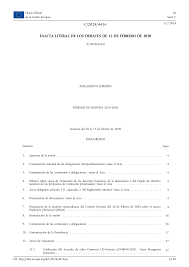 PARLAMENTO EUROPEO PERÍODO DE SESIONES 2019-2020 Acta literal de los  debates de 10 de febrero de 2020