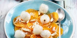 Salade De Clementines Aux Litchis Amandes Recettes Recette Salade De Fruits Alimentation Recette