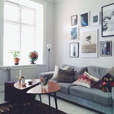 Grey Sofa Art Wall Ikea Teak Coffee Table Emma Solveigsdotter Via Instagram Home Living Room Home Home And Living